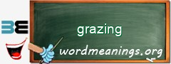 WordMeaning blackboard for grazing